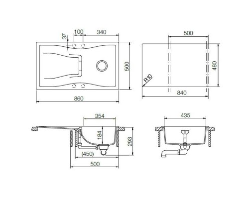 Кухонная мойка Schock Waterfall 45D аворио 700718