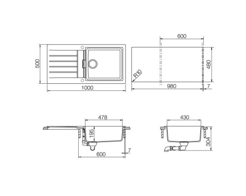 Кухонная мойка Schock Signus 60D Large магма 700054