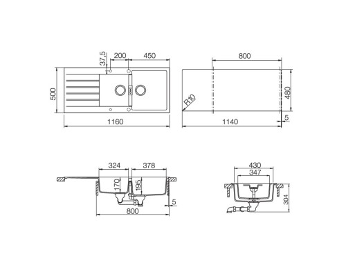 Кухонная мойка Schock Signus 80D магнолия 700842