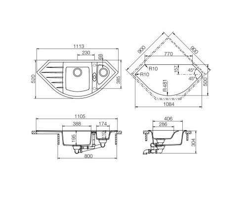 Кухонная мойка Schock Genius 90C альпина 700238