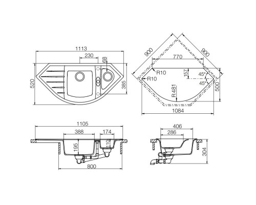 Кухонная мойка Schock Genius 90C мокка 700239