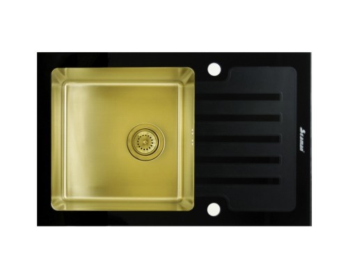 Кухонная мойка Seaman Eco Glass SMG-780B-Gold.B