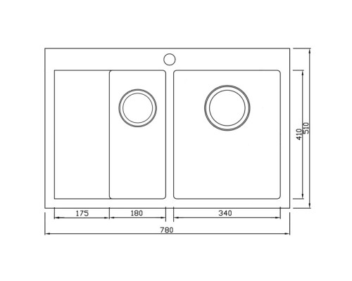 Кухонная мойка Seaman Eco Marino SMB-7851DLS.A