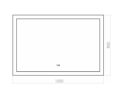 Зеркало 120x80 см Silver Mirrors Norma LED-00002338