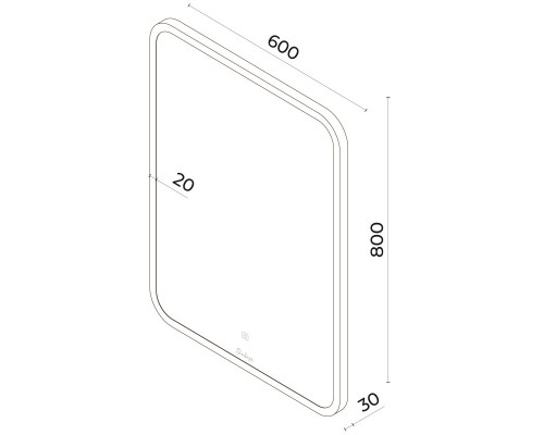 Зеркало 60x80 см Sintesi Bono SIN-SPEC-BONO-60