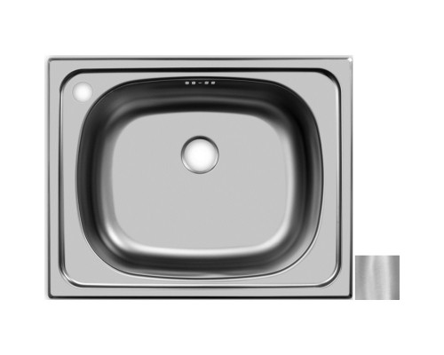 Кухонная мойка матовая сталь Ukinox Классика CLM500.400 --T6C 1C