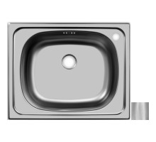 Кухонная мойка матовая сталь Ukinox Классика CLM500.400 --T6C 2C