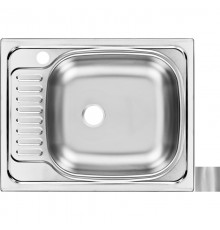 Кухонная мойка матовая сталь Ukinox Классика CLM560.435 ---5K 1R