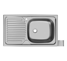 Кухонная мойка матовая сталь Ukinox Классика CLM760.435 ---5K 1R