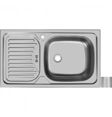 Кухонная мойка матовая сталь Ukinox Классика CLM760.435 --W6K 1R