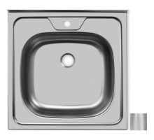 Кухонная мойка матовая сталь Ukinox Стандарт STD500.500 ---4C 0C-
