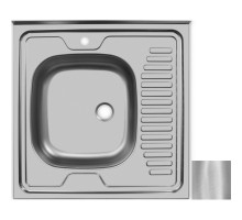 Кухонная мойка матовая сталь Ukinox Стандарт STD600.600 ---5C 0L-
