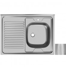 Кухонная мойка матовая сталь Ukinox Стандарт STD800.600 ---4C 0R-