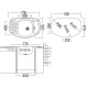 Кухонная мойка декоративная сталь Ukinox Комфорт COL776.507 -GW6K 2C