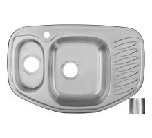 Кухонная мойка полированная сталь Ukinox Комфорт COP776.507 15GT8K 1C