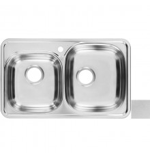 Кухонная мойка декоративная сталь Ukinox Комфорт COL780.480 20GT6K 3R