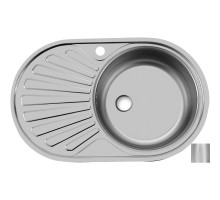 Кухонная мойка матовая сталь Ukinox Фаворит FAM770.480 -GT5K 1R