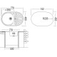 Кухонная мойка полированная сталь Ukinox Фаворит FAP770.480 -GW8K 1R