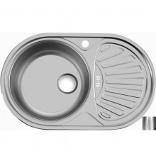 Кухонная мойка полированная сталь Ukinox Фаворит FAP770.480 -GW8K 2L