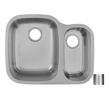 Кухонная мойка полированная сталь Ukinox Модерн MOP669.517 15GT10P L