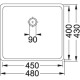 Кухонная мойка Franke Kubus KBX 110-45 полированная сталь 122.0036.603