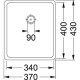 Кухонная мойка Franke Kubus KBX 110-34 полированная сталь 122.0036.607