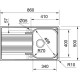 Кухонная мойка Franke Smart SRX 611-86 полированная сталь 101.0368.249