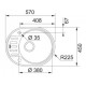 Кухонная мойка Franke Polar PXN 611-57 матовая сталь 101.0380.073