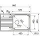 Кухонная мойка Franke Smart SRX 611-86 XL полированная сталь 101.0368.321