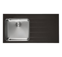 Кухонная мойка Franke Epos EOV 611 полированная сталь/черный 101.0150.350