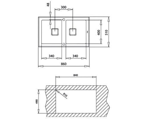 Кухонная мойка Teka Diamond RS15 2B 86 Black 115030017