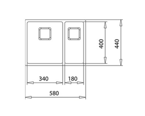 Кухонная мойка Teka Flexlinea RS15 2B 580 полированная сталь 115030010