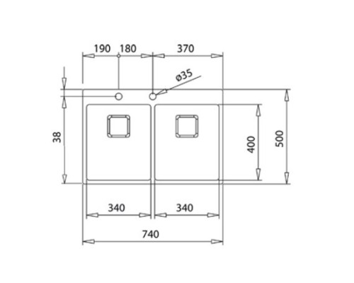 Кухонная мойка Teka Forlinea RS15 2B 740 полированная сталь 115030011