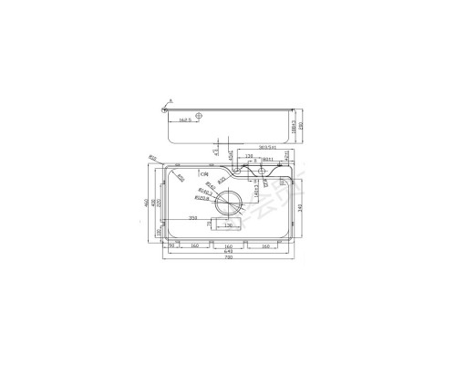 Кухонная мойка Oulin матовая сталь OL-CS210S