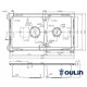 Кухонная мойка Oulin матовая сталь OL-S8203