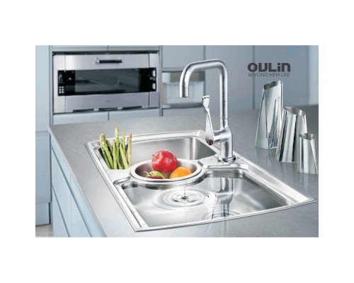 Кухонная мойка Oulin матовая сталь OL-321