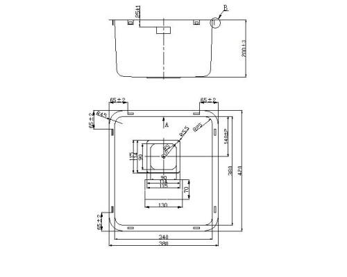 Кухонная мойка Oulin матовая сталь OL-0362