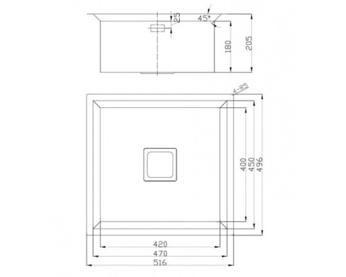 Кухонная мойка Oulin матовая сталь OL-FU114 (VA8109)