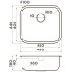 Кухонная мойка Omoikiri Omi 49-U/I-GM вороненая сталь 4993073