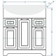 Тумба белая ольха 71 см Stella Polar Кармела SP-00000174