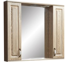 Зеркальный шкаф 90x80 см карпатская ель Stella Polar Кармела SP-00000183