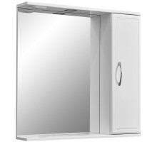 Зеркальный шкаф 70x70 см белый глянец/белый матовый Stella Polar Концепт SP-00000127