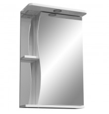 Зеркальный шкаф 50x70 см белый глянец/белый матовый R Stella Polar Верея SP-00000032