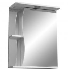 Зеркальный шкаф 60x70 см белый глянец/белый матовый R Stella Polar Верея SP-00000048
