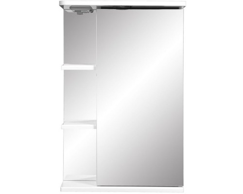 Зеркальный шкаф 50x70 см белый глянец/белый матовый R Stella Polar Нелея SP-00000035