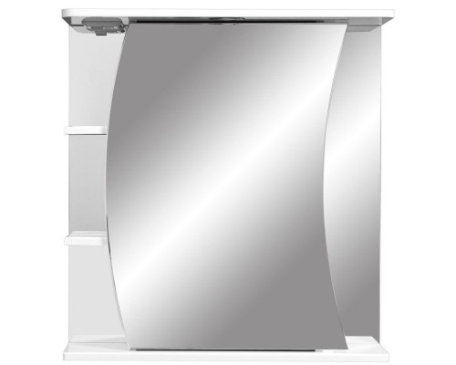 Зеркальный шкаф 65x70 см белый глянец/белый матовый Stella Polar Пелаго SP-00000055