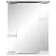 Зеркальный шкаф 55x70 см белый глянец/белый матовый R Stella Polar Лолита SP-00000042