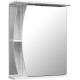 Зеркальный шкаф 55x70 см белый глянец/белый матовый R Stella Polar Лана SP-00000044