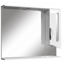 Зеркальный шкаф 100x80 см белый глянец/белый матовый Stella Polar Сильва SP-00000207
