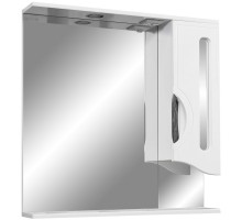 Зеркальный шкаф 80x80 см белый глянец/белый матовый Stella Polar Сильва SP-00000206